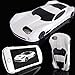 WwwSuppliers New 3D AMERICAN MUSCLE Edition Luxury Race Sports Automobile Car Case for Apple iPhone 6 4.7" / iPhone 6S 4.7 Inch Kick-Stand Hard Protective Cover + Screen Protector (White)