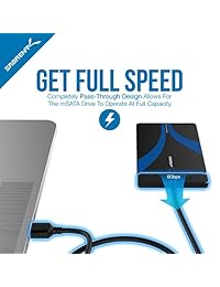 Sabrent 2.5 pulgadas SATA III adaptador de caja de aluminio