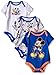 Disney Baby Mickey Mouse 3 Pack Bodysuits, Multi/Royal Blue, 6/9 Months