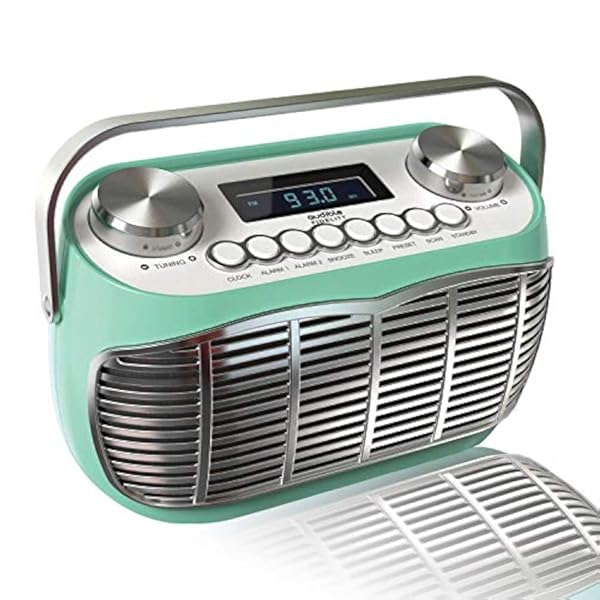 Retro Radio Detroit FM AM Radio, LCD Display