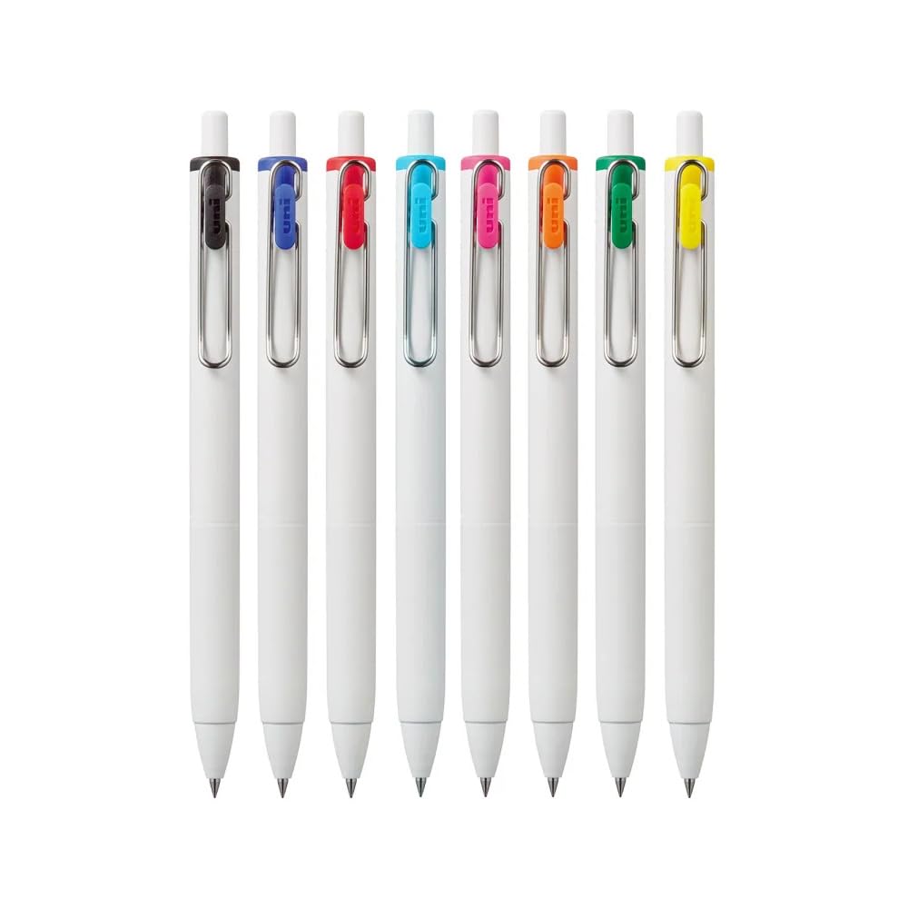 Photo 1 of Uni-Ball One Retractable Gel Pen, 0.5mm Micro Tip, Assorted Ink Colors, 8 Pens