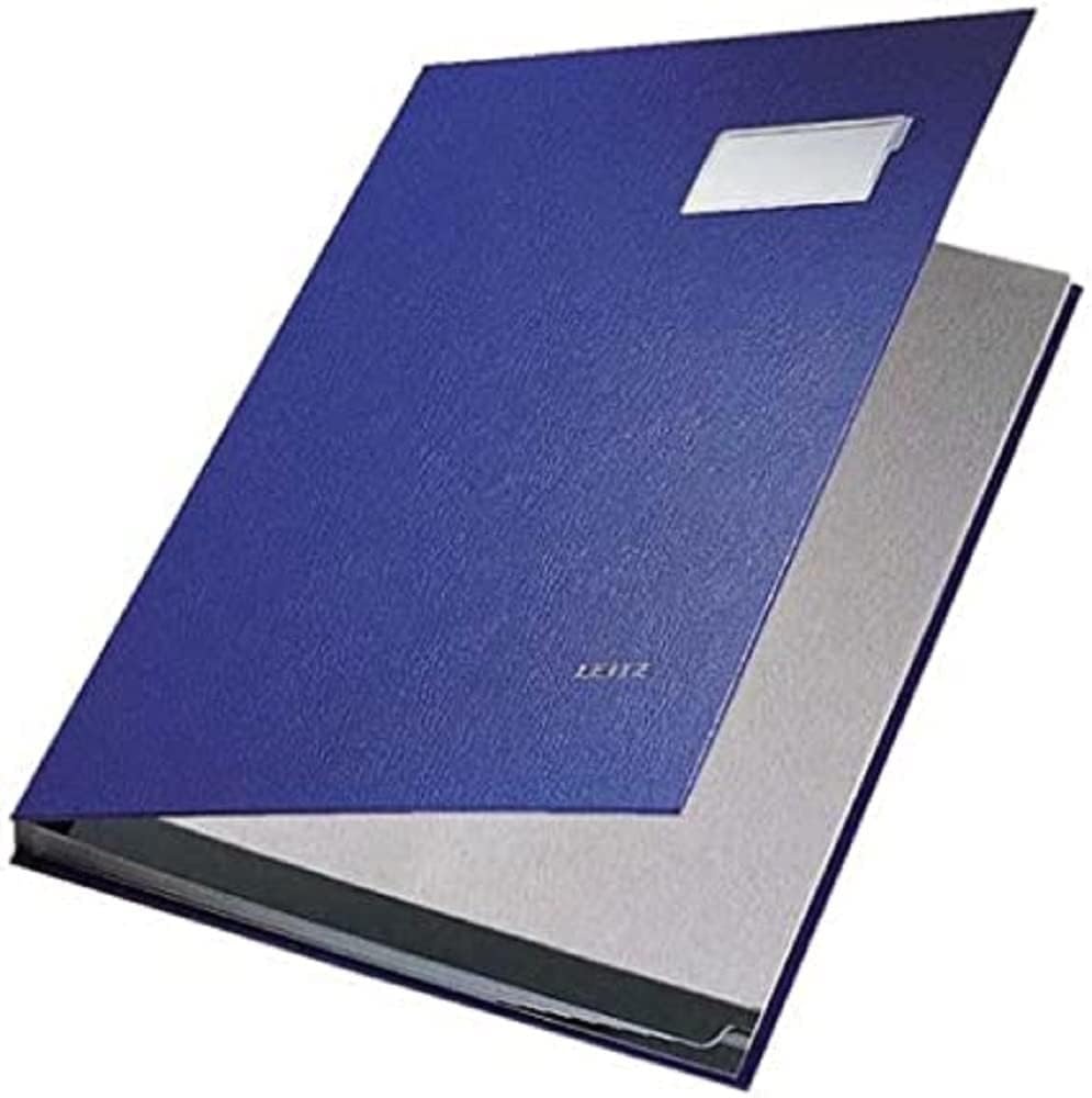 LEITZ Unterschriftsmappen/5701-00-35 blau 24x34cm für A4