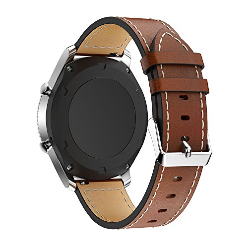 Ldfas gear s3 band 22mm genuine leather quick release band for sa…