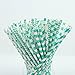 ZOOYOO Paper Straw 100pc For Parties,Birthdays,Weddings,Baby Showers And Celebrations (Turquoise)