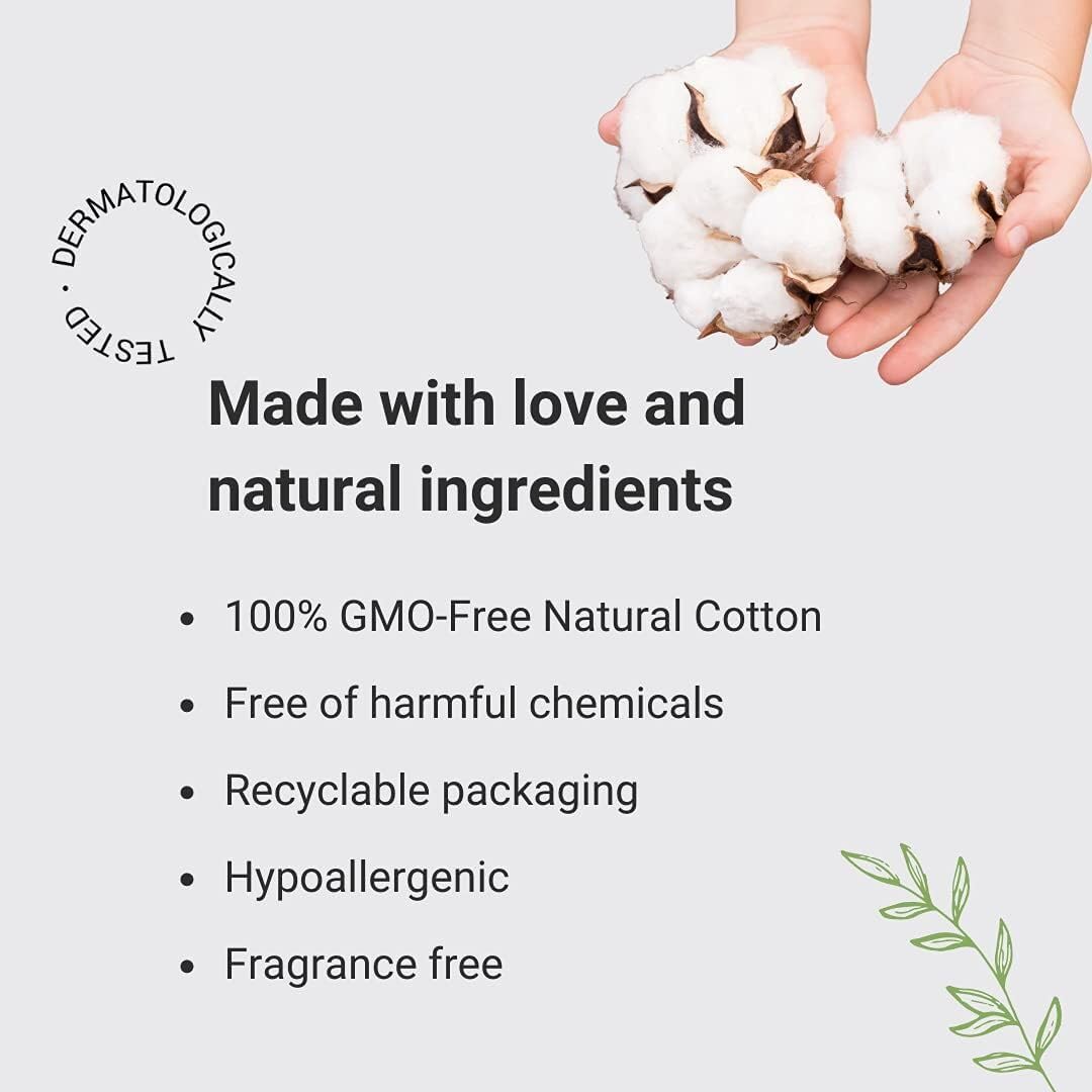 Veeda Natural Cotton Night Pads for Women - Overnight Heavy Flow Absorbent Ultra-Thin Feminine Pad - Hypoallergenic Period pads with Wings - Unscented & Chlorine free Sanitary Napkins - 36 Count