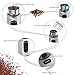 Homgeek Coffee Grinder, 200W Electric Spice Grinder for Dry Spices Nuts Seeds with Grind Size and Cup Selection, Stainless Steel Blades, Removable Bowl, Cleaning Brush Included