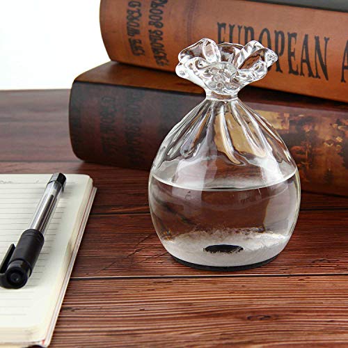 Teepao Weather Forecast Bottle, Storm Glass Water Drops Weather Forecast Bottle Barometer Creative Stylish Weather Station Forecaster Storm Glass Weather Predictor Crafts Home Decoration