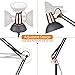 LEPOWER Metal Floor Lamp, Architect Swing Arm Standing Lamp with Heavy Metal Based, Adjustable Head Reading Light for Living Room, Bedroom, Study Room and Office