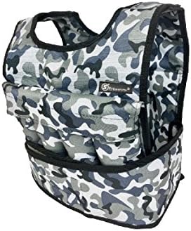 Strength sport systems Adjustable Weight Vest(Navy Camo) - Premium Quality - Best for Cross fit Training - Running - Jogging - Fully Adjustable (S pro Weight Vest)