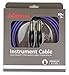 KIRLIN Cable IWB-201BFG-10/RO 10-Feet 1/4-Inch Straight Premium Plus Instrument Cable, Royal Blue Tweed Woven Jacket