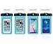 DBPOWER Universal Waterproof Case with Armband and Compass Colorful Underwater Dry Bag for iPhone 6/6s/6plus/6splus, Samsung, Sony up to 6