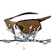 DUCO Mens Sports Polarized Sunglasses UV Protection Sunglasses for Men 8177s(Brown Frame Brown Lens)