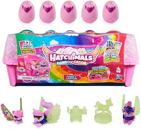 Hatchimals CollEGGtibles, Rainbow-cation Wolf Family Carton with - Main Image