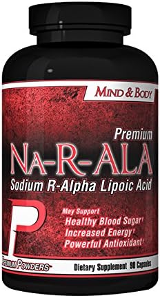 Na-R-ALA by Premium Powders 90 Capsule Bottle