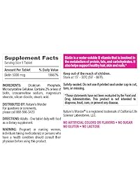 Nature's Wonder Biotin tabletas 5000 mcg, AMZ649954, 1