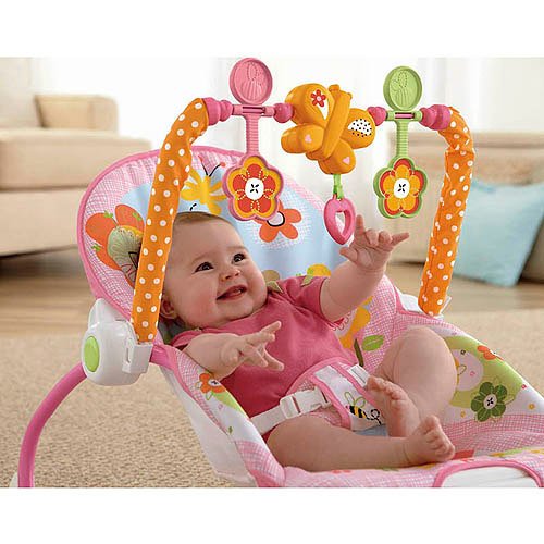 FisherPrice InfanttoToddler Rocker Sleeper, Pink Bunny Pattern