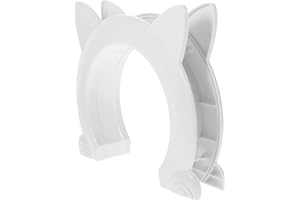 HEMOTON Pet Door Cat Portal Plastic Pass-Through Flap for Indoor Doors, White, Suitable for Cats and Small Pets