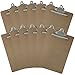 Letter Size Clipboards 9'' x 12.5'' Standard Clip Hardboard (Pack of 12)