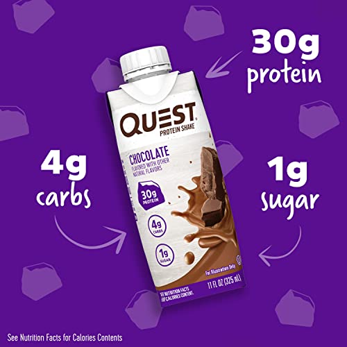 Quest Nutrition Ready To Drink Chocolate Protein Shake, High Protein