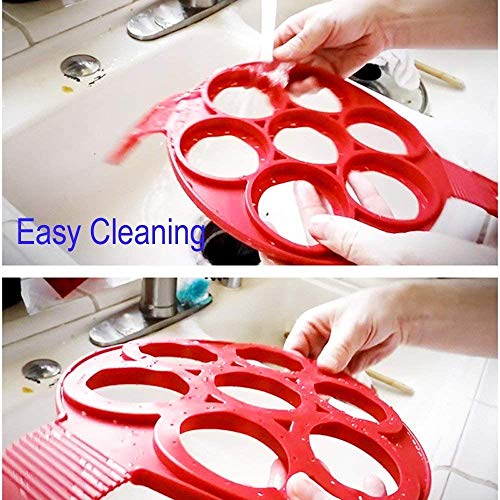 Pancake Maker Mold Egg Ring Maker Silicone Pancake Mold Fixator Mould