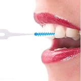 Rezolite 200 Pieces Silicone Interdental Brushes Dual-Use Dental Picks view 5