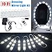 Mirror Light Kit LinkStyle 10FT Vanity Make-up Light DIY LED Light Kits Dressing Mirror Light Kit Mirror Lamp Kit for Cosmetic Makeup Vanity, 60LEDs Light with Remote Controller