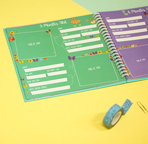 Baby Memory Book for Twins - The Only Baby Keepsake Journal for Documenting Your Twin's First Year - Great Gift That Includes Stickers, Family Tree, Holidays, Letters from Mom & Dad and Much More.