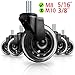 8T8 Office Chair Caster Wheels with 5/16''-18x1 Threaded Stem Caster, Heavy Duty 3