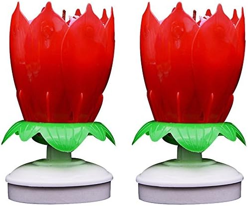 CYLHZM Party Supplies, Birthday Cake Candles (Red X 2PCS)