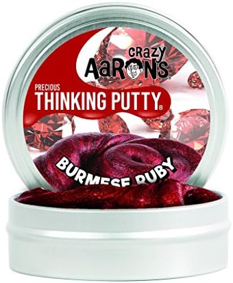 Crazy Aarons Thinking Putty Each Tin Includes 1/10 lb A Huge Handful For Tons of Fun For Ages 3+ (Burmese rubies)