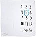GIFTiz Baby Milestone Blanket Photo Prop Set for Boys & Girls, 100% Organic Hypoallergenic Muslin Cotton, Large - Blue Frame