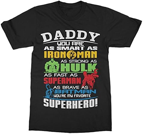 Father Super Hero Dad Batman Superman Ironman Hulk
