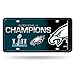 Rico Industries MTG25SB18 NFL Philadelphia Eagles Metal License Plate Tag,Midnight Green,12-inches by 6-inches