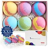 Bath Bombs Gift Set USA, 5.4oz x 6 Organic & Natural bath bomb kit,Lush Spa Fizz Bubble Bath,Birthday Surprise Presents for Pregnant/Women/kids/Girlfriends/Wife with Essential Oil/Shea/Cocoa Butter