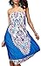 M.Brock Womens Strapless Baroque Floral Sundress Bohemian Vintage Tube Dress Boho Sexy Summer Beachwear