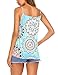 SoTeer Womens Sexy Print Straps Camisoles Tank Tops Vest Cami Blouse