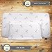 Baby Crib Sheet & Changing Table Cover Matching Set (Grey), Organic Bamboo, Perfect for girl or boy nursery, Land of the Wee