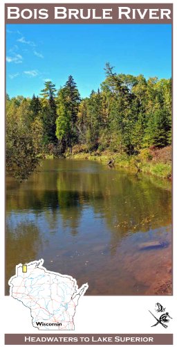 Bois Brule River 11x17 Fly Fishing Map