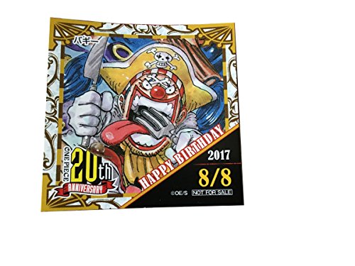 ワンピース th Anniversary 麦わらストア 365日ステッカー 17 8 8 バギーの買取価格 相場 高価買取なら買取一括比較のウリドキ