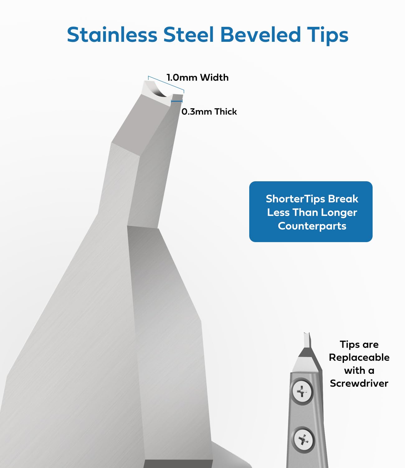 Watch Spring Bar Tool, 7825 Spring Bar Tweezers Lug Removal Fitting Tool (Silver)