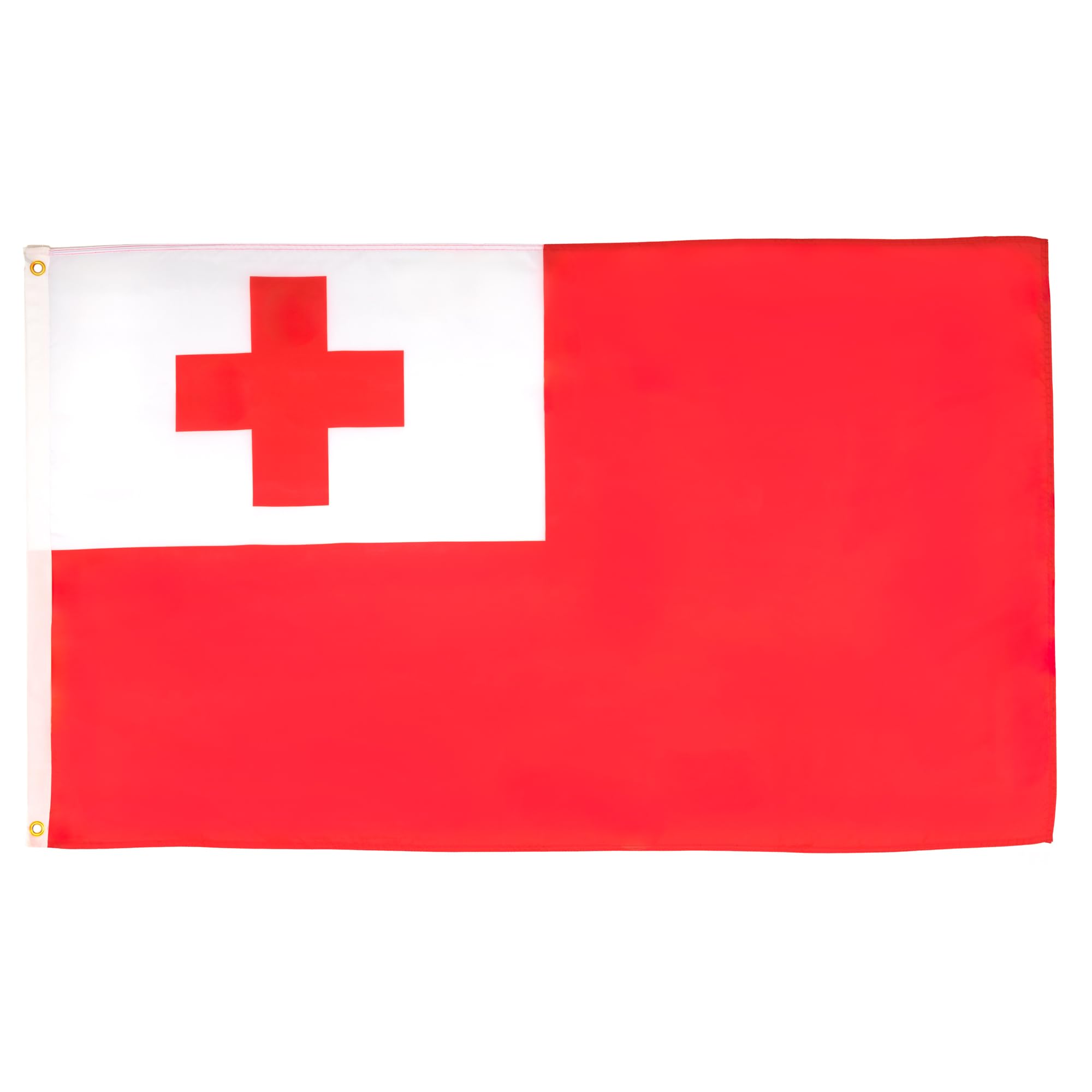 AZ FLAG - Tonga Flag - 2x3 Ft - 100D Polyester Tongan Banner with Two Metal Grommets - Fade Resistant - Vivid Colors - 2' x 3' Feet - 90x60 Cm — image 1