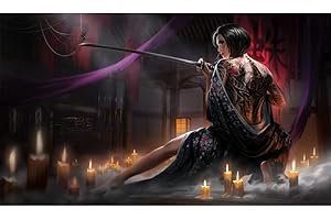 Fantasy North - Spider - TCG Trading Card Game Playmat and Mouse Pad - 24 x 14 inches - Perfect for Magic MTG Commander Pokemon Yugioh and Other Card Games