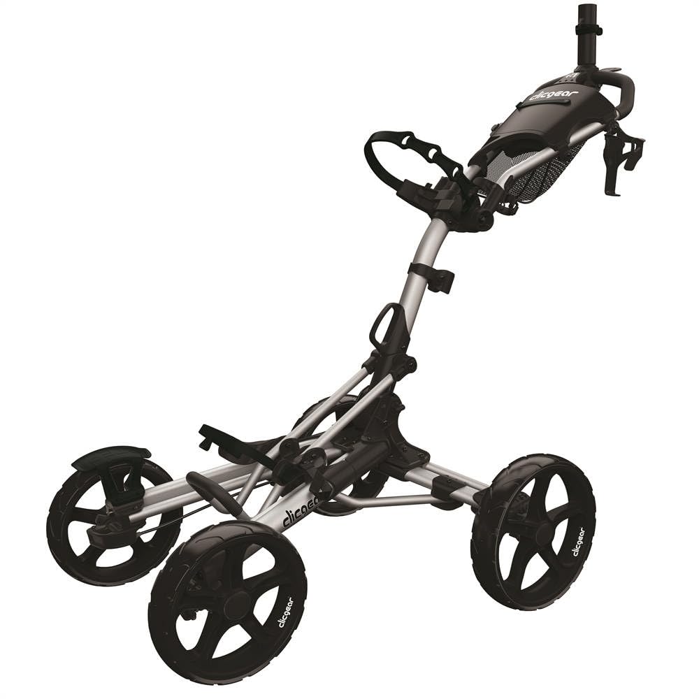 Clicgear Unisex Clicgear 8.0+ Golf Push Trolley, Silver, One Size UK