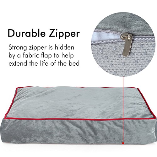 Memory Foam Pet Bed Orthopedic Dog Bed Ideal for Aging Dogs Eases Pain