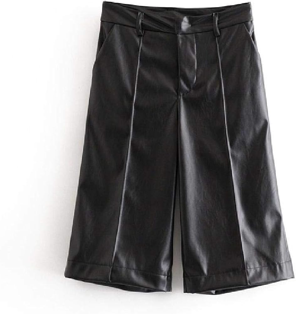 ZRUIYY Women Leather Black Pants at Amazon Womenâs Clothing store
