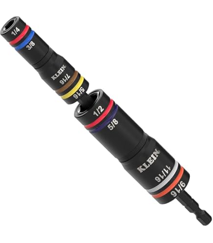 プレジションインパクト Klein Tools 32933 Impact Flip Socket Set 7-in-1, 1/4