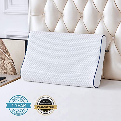 SORMAG Memory Foam Pillow, Neck Pillows for Pain Relief Sleeping