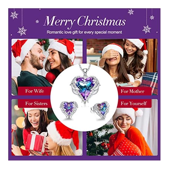 CDE-Angel-Wing-Heart-Necklaces-and-Earrings-Christmas-Jewelry-Gifts-Embellished-with-Crystals-from-Swarovski-18K-White-Gold-Plated-Jewelry-Set-for-Women CDE-Angel-Wing-Heart-Necklaces-and-Earrings-Christmas-Jewelry-Gifts-Embellished-with-Crystals-from-Swarovski-18K-White-Gold-Plated-Jewelry-Set-for-Women