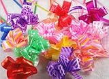 100pcs Plastic Mixed Gift Wrapping Christmas Wedding Decoration Pull Bows