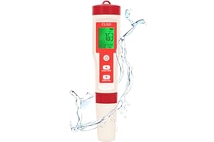 Portable 5in1 Water Tester for Pools & Aquariums Measures Chlorine, pH, ORP, H2, Tempeure with High Accuracy Probe | Automati